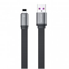 WK Design King Kong 2nd Gen series flat USB cable - Lightning fast charging / data transmission 6A 1.3m black (WDC-156i)