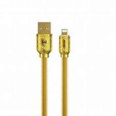 Kabelis WK Design Sakin USB - Lightning 6A 1m Auksinis (WDC-161)