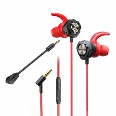 Ausinės WK Design YB01 Gaming Series In-Ear 3.5mm Mini Jack Mic Raudonos (YB01-red)