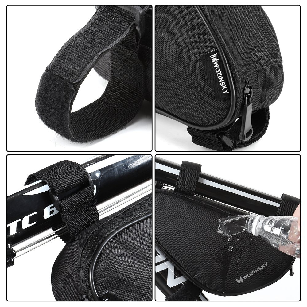 Wozinsky bicycle bag for the bicycle frame 1.5 L black (WBB11BK) UGLX912 6 Wozinsky bicycle bag for the bicycle frame 1.5 L black (WBB11BK) UGLX912 6