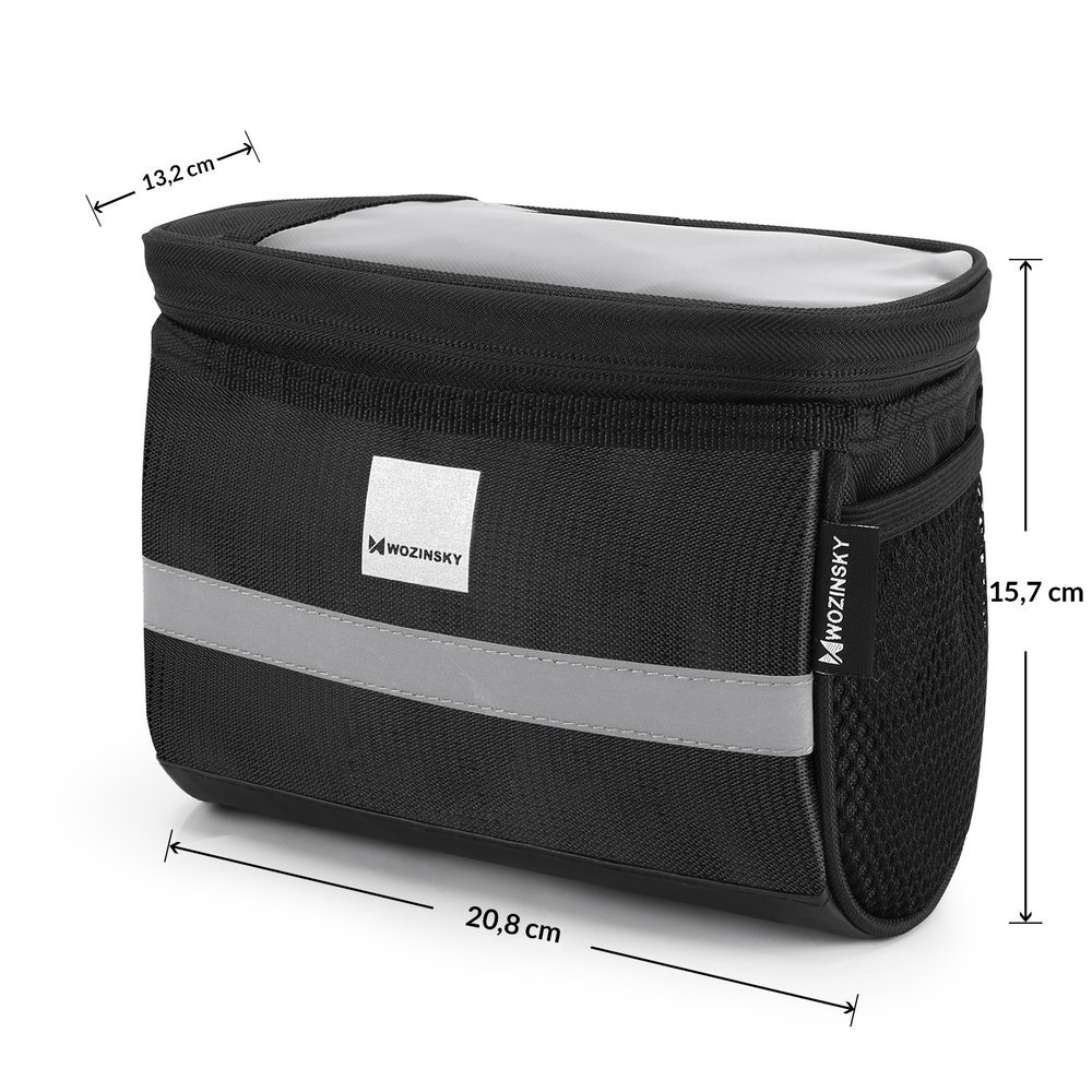 Wozinsky bicycle handlebar bag 2L black (WBB12BK) 2 Wozinsky bicycle handlebar bag 2L black (WBB12BK) 2