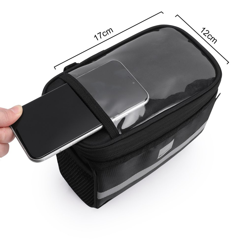 Wozinsky bicycle handlebar bag 2L black (WBB12BK) 3 Wozinsky bicycle handlebar bag 2L black (WBB12BK) 3