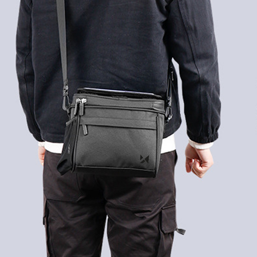 Wozinsky bicycle handlebar bag bike shoulder bag black (WBHBB-01) 3 Wozinsky bicycle handlebar bag bike shoulder bag black (WBHBB-01) 3