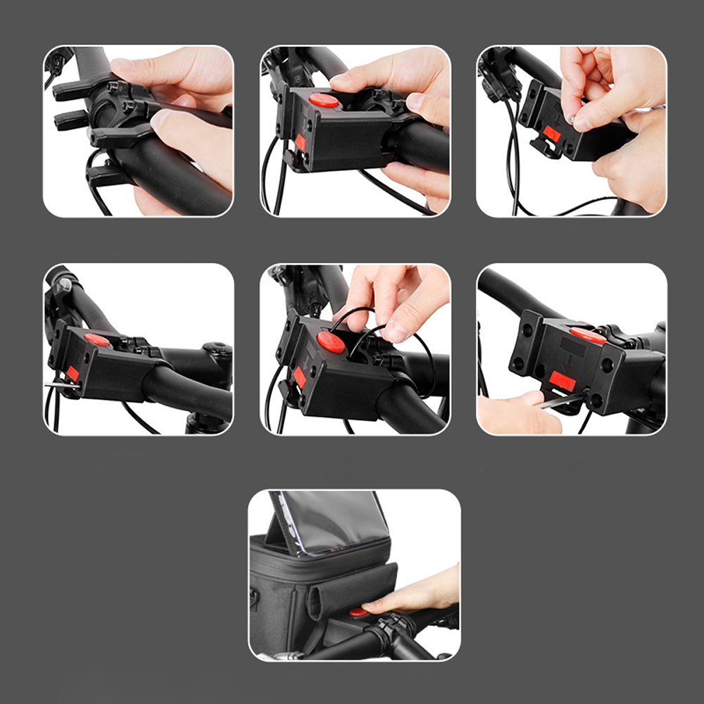 Wozinsky bicycle handlebar bag bike shoulder bag black (WBHBB-01) 9 Wozinsky bicycle handlebar bag bike shoulder bag black (WBHBB-01) 9