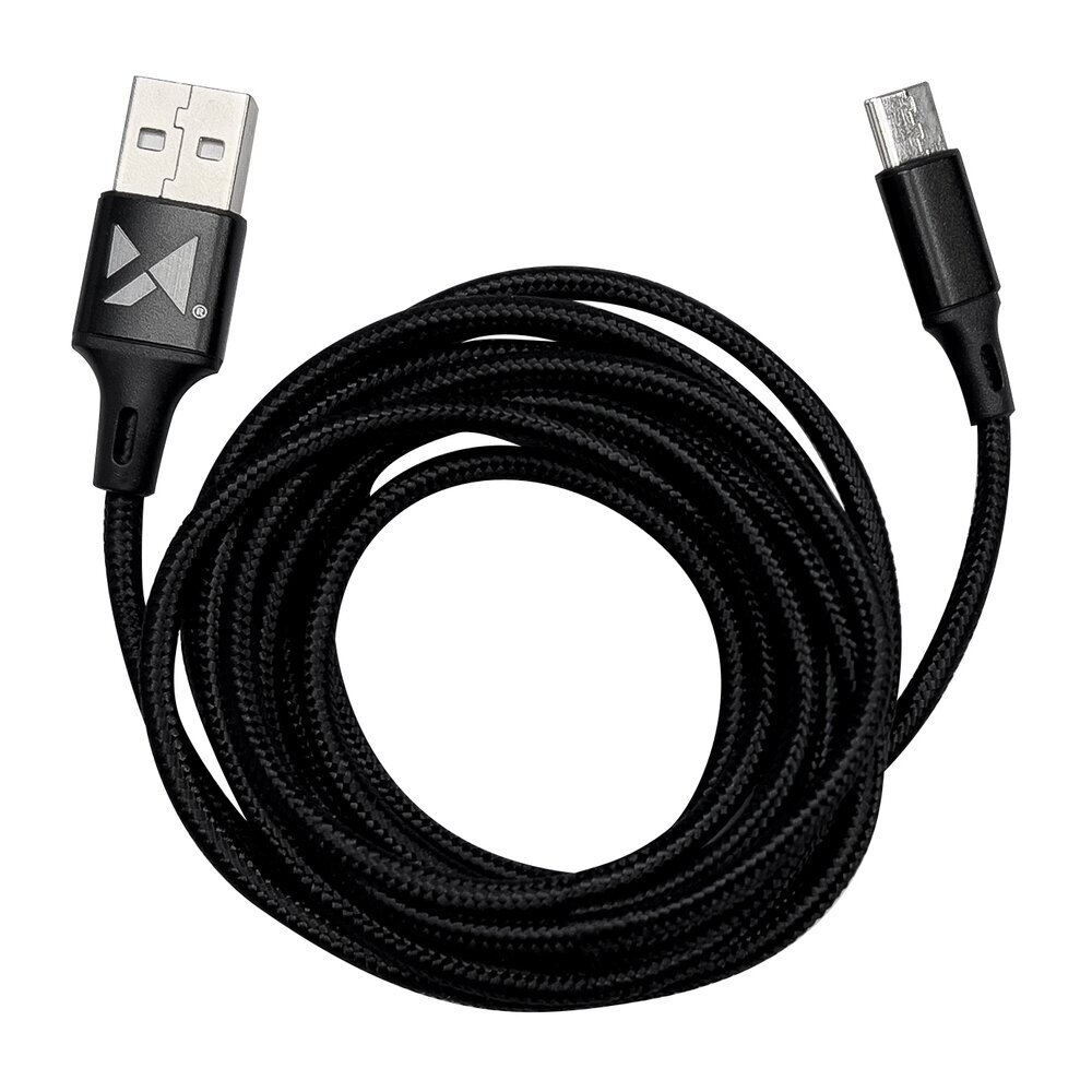 Kabelis Wozinsky USB - USB Type C 2,4A 2m Juodas (WUC-C2B) 9 Kabelis Wozinsky USB - USB Type C 2,4A 2m Juodas (WUC-C2B) 9