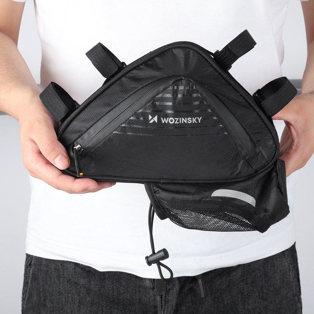 Krepšys Dviračiui montuojamas ant rėmo Wozinsky frame bottle bag Juodas (WBB23BK) 6 Krepšys Dviračiui montuojamas ant rėmo Wozinsky frame bottle bag Juodas (WBB23BK) 6