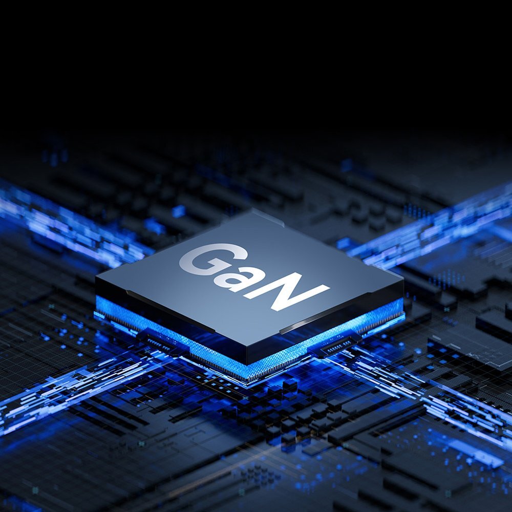 Įkroviklis Wozinsky GaN 65W su 2x USB-C jungtimis ir 65W CC laidu – baltas 5