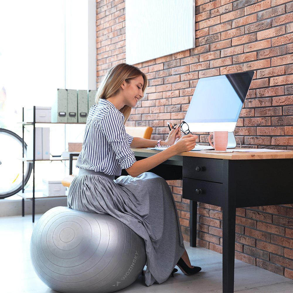 Gimnastikos Kamuolys Wozinsky 65cm Mėlynas 7