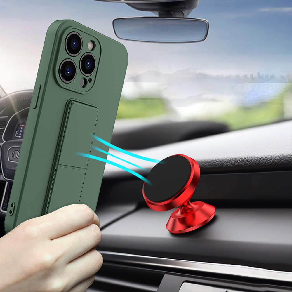 Silkoninis dėklas su stoveliu Wozinsky Kickstand flexible iPhone 13 raudonas 3 Silkoninis dėklas su stoveliu Wozinsky Kickstand flexible iPhone 13 raudonas 3