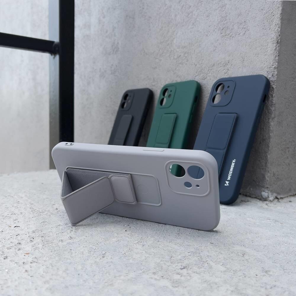 Wozinsky Kickstand Lankstaus Silikono Dėklas Su Stovu iPhone XS Max Rožinis 15 Wozinsky Kickstand Lankstaus Silikono Dėklas Su Stovu iPhone XS Max Rožinis 15