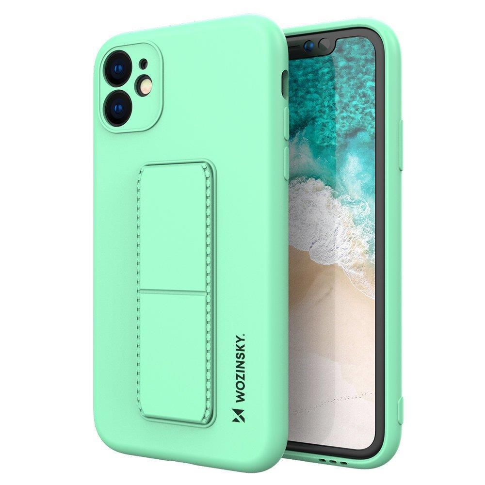 Lankstus Silikoninis Dėklas su Stovu Wozinsky Kickstand Case Samsung Galaxy A22 4G Mėtinis 1 Lankstus Silikoninis Dėklas su Stovu Wozinsky Kickstand Case Samsung Galaxy A22 4G Mėtinis 1