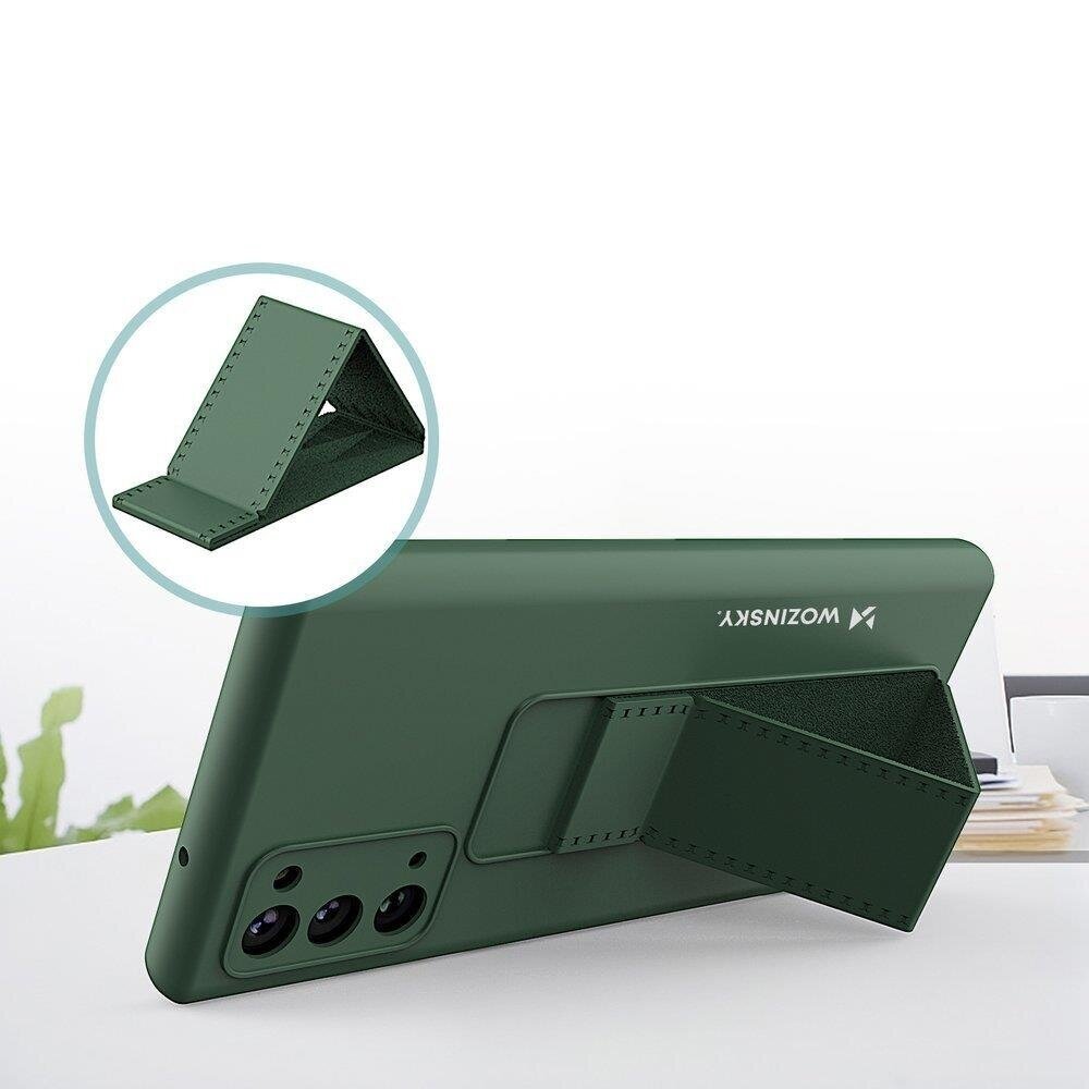 Wozinsky Kickstand Lankstaus Silikono Dėklas Su Stovu Samsung Galaxy Note 20 Mėlynas 3 Wozinsky Kickstand Lankstaus Silikono Dėklas Su Stovu Samsung Galaxy Note 20 Mėlynas 3