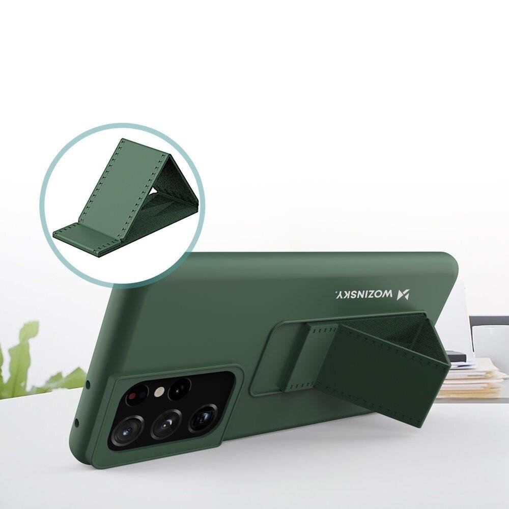 Wozinsky Kickstand Lankstaus Silikono Dėklas Su Stovu Samsung Galaxy S21 Ultra 5G Rožinis 1 Wozinsky Kickstand Lankstaus Silikono Dėklas Su Stovu Samsung Galaxy S21 Ultra 5G Rožinis 1