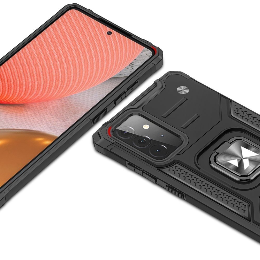 Dėklas Wozinsky Ring Armor Kickstand Samsung Galaxy A72 4G Mėlynas 1 Dėklas Wozinsky Ring Armor Kickstand Samsung Galaxy A72 4G Mėlynas 1