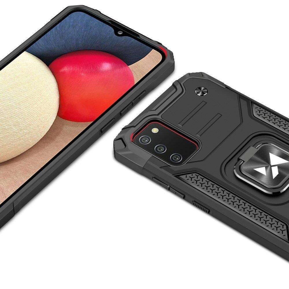 Dėklas Wozinsky Ring Armor Samsung Galaxy A03s juodas 1 Dėklas Wozinsky Ring Armor Samsung Galaxy A03s juodas 1