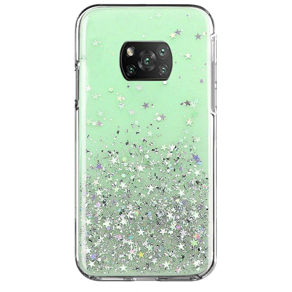 Blizgus TPU dėklas Wozinsky Star Glitter Xiaomi Redmi Note 9T 5G žalias Blizgus TPU dėklas Wozinsky Star Glitter Xiaomi Redmi Note 9T 5G žalias