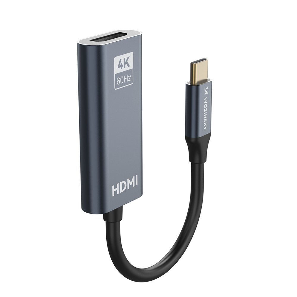Adapteris Wozinsky WACH-01 USB-C – HDMI 4K 60Hz – juodas 2 Adapteris Wozinsky WACH-01 USB-C – HDMI 4K 60Hz – juodas 2