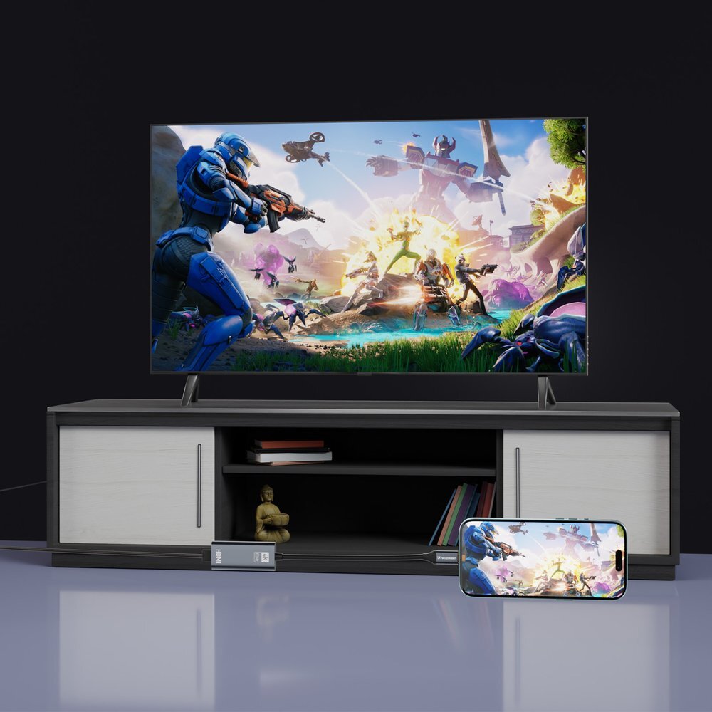 Adapteris Wozinsky WACH-01 USB-C – HDMI 4K 60Hz – juodas 6