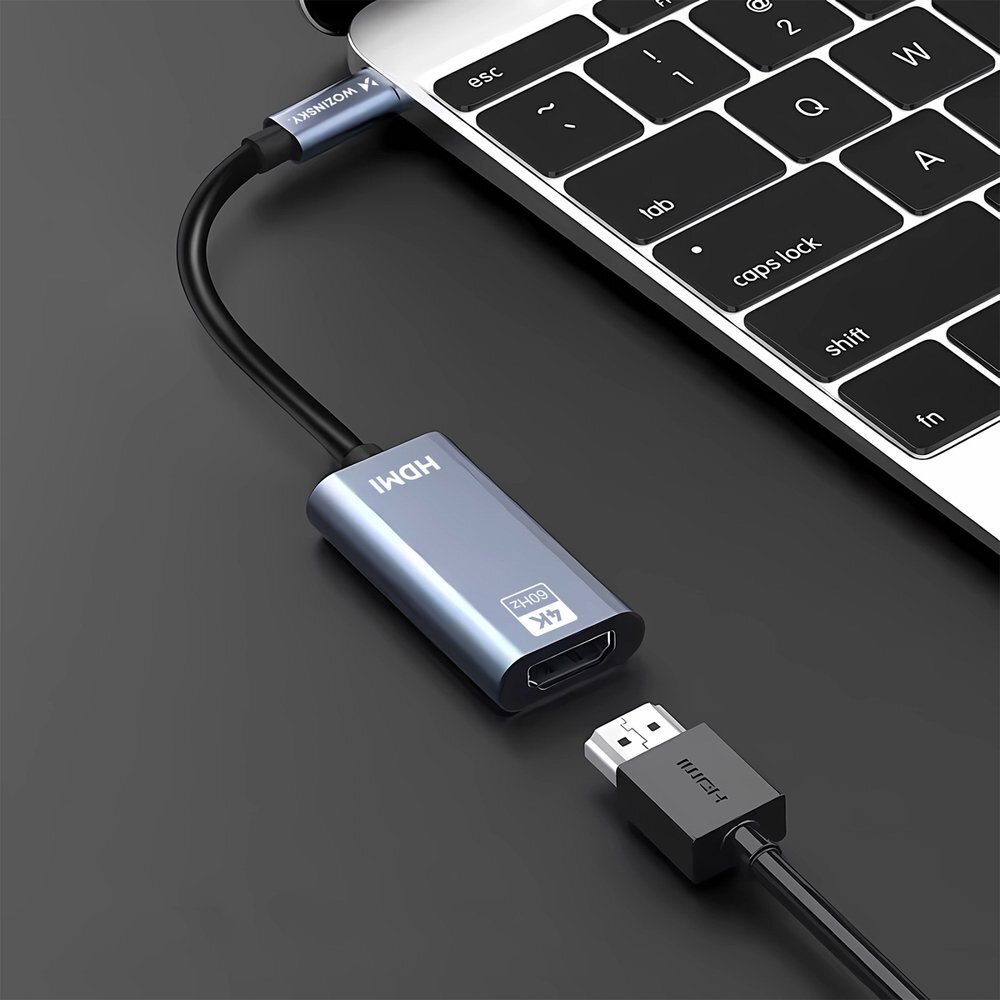 Adapteris Wozinsky WACH-01 USB-C – HDMI 4K 60Hz – juodas 8