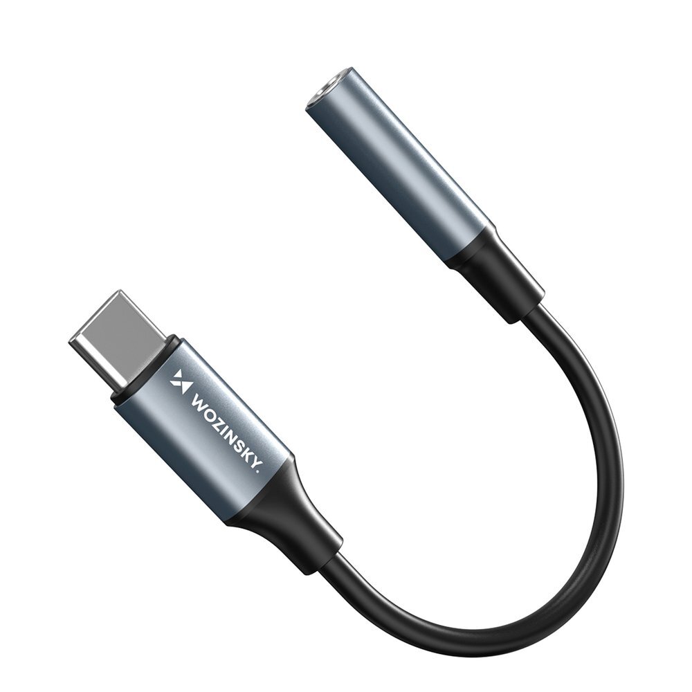 Adapteris Wozinsky WACM-01 USB-C – 3.5mm Mini Jack – juodas 3 Adapteris Wozinsky WACM-01 USB-C – 3.5mm Mini Jack – juodas 3