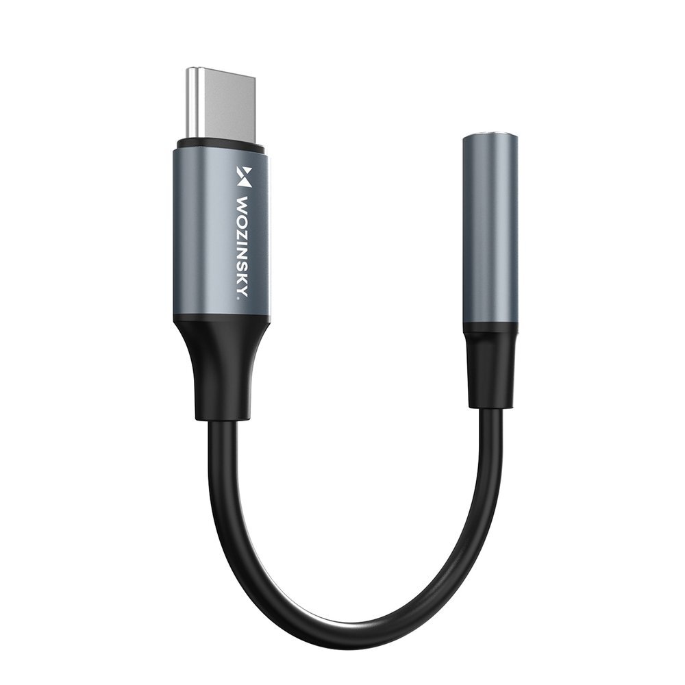 Adapteris Wozinsky WACM-01 USB-C – 3.5mm Mini Jack – juodas 5