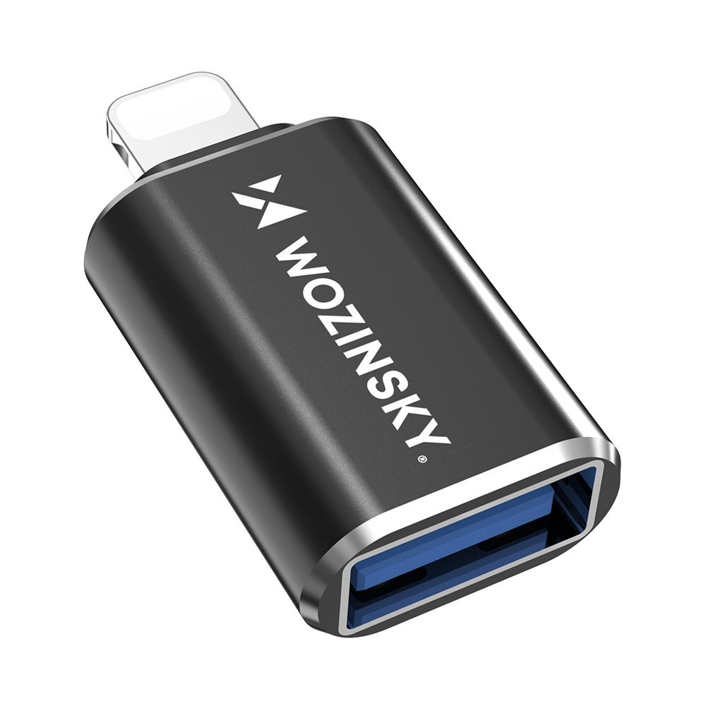 Adapteris Wozinsky WALA-01 Lightning – USB-A OTG – juodas Adapteris Wozinsky WALA-01 Lightning – USB-A OTG – juodas
