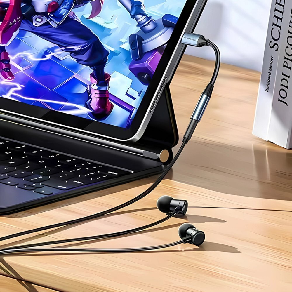 Adapteris Wozinsky WALJ-01 Lightning – 3.5mm Mini Jack – juodas 9