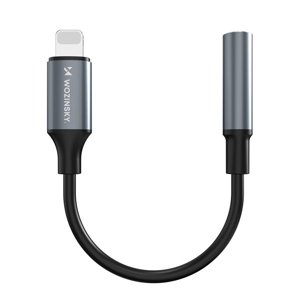 Adapteris Wozinsky WALJ-01 Lightning – 3.5mm Mini Jack – juodas Adapteris Wozinsky WALJ-01 Lightning – 3.5mm Mini Jack – juodas