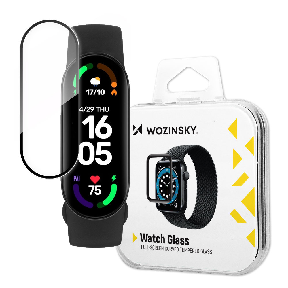 Ekrano apsauga Wozinsky Watch Glass Xiaomi Mi Band 6/5 Juoda Ekrano apsauga Wozinsky Watch Glass Xiaomi Mi Band 6/5 Juoda