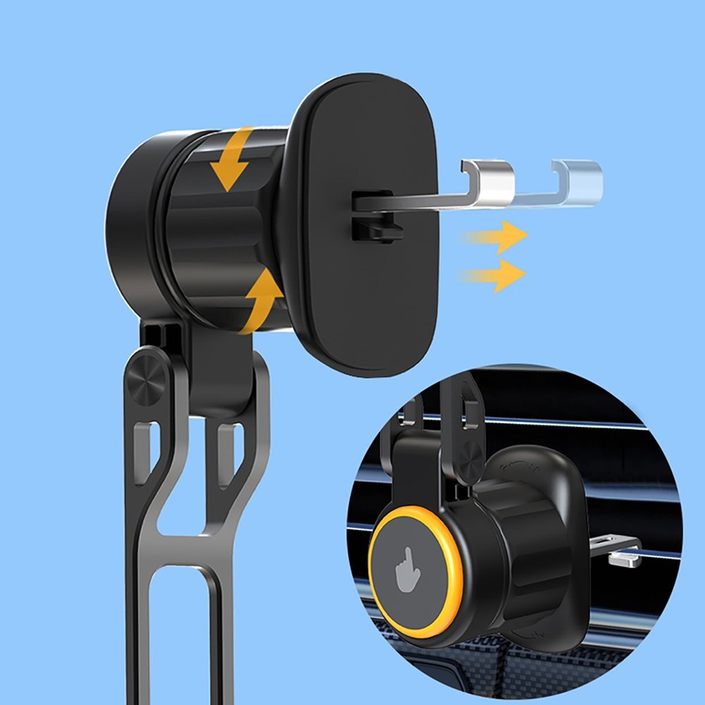 Automobilinis laikiklis Wozinsky WCT5-6S2Y su Qi/MagSafe 15W belaidžiu įkrovikliu ir ventiliatoriaus funkcija – juodas 6 Automobilinis laikiklis Wozinsky WCT5-6S2Y su Qi/MagSafe 15W belaidžiu įkrovikliu ir ventiliatoriaus funkcija – juodas 6