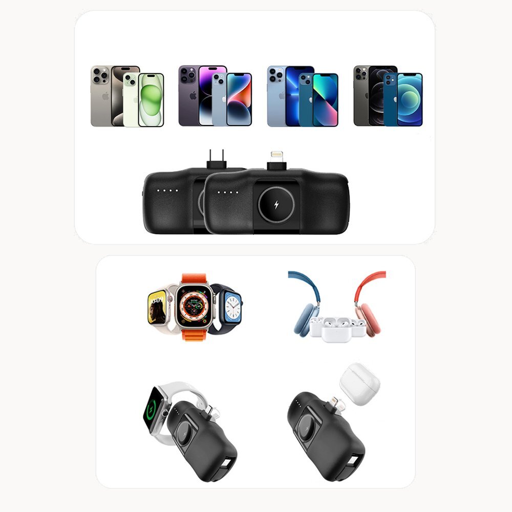 Išorinė baterija Wozinsky WF16-YCS 5000mAh 15W USB-C Mini su integruotu USB-C laidu ir Apple Watch įkrovikliu – juoda 13 Išorinė baterija Wozinsky WF16-YCS 5000mAh 15W USB-C Mini su integruotu USB-C laidu ir Apple Watch įkrovikliu – juoda 13