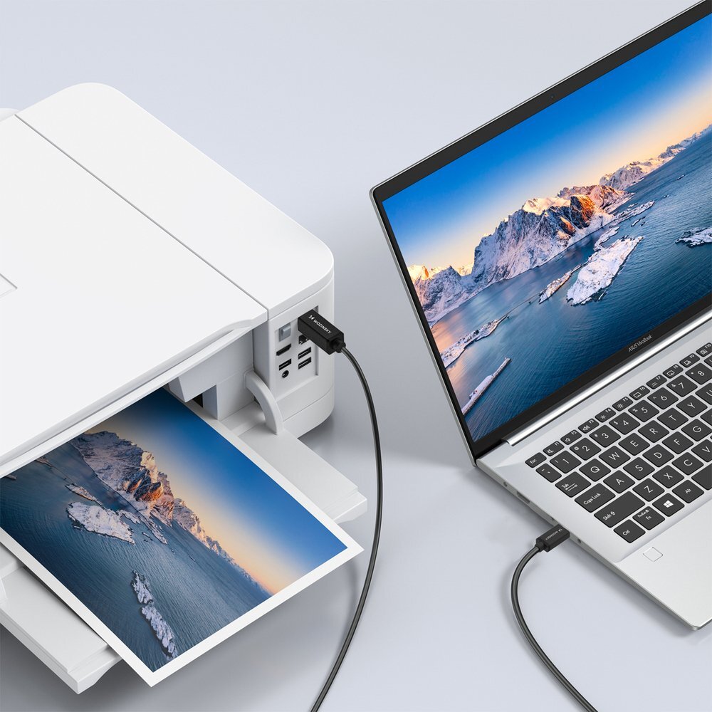 Kabelis Wozinsky WKDDY1S USB-B – USB-C 1m – juodas 5