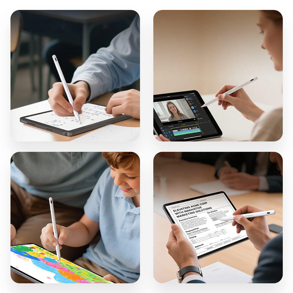 Rašiklis Wozinsky WRA-08 Stylus iPad įrenginiams su USB-C greitu įkrovimu – baltas 7 Rašiklis Wozinsky WRA-08 Stylus iPad įrenginiams su USB-C greitu įkrovimu – baltas 7