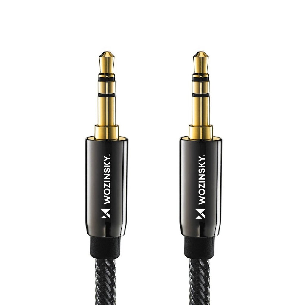 Wozinsky universal mini jack cable 2x AUX cable 1.5 m black 1 Wozinsky universal mini jack cable 2x AUX cable 1.5 m black 1