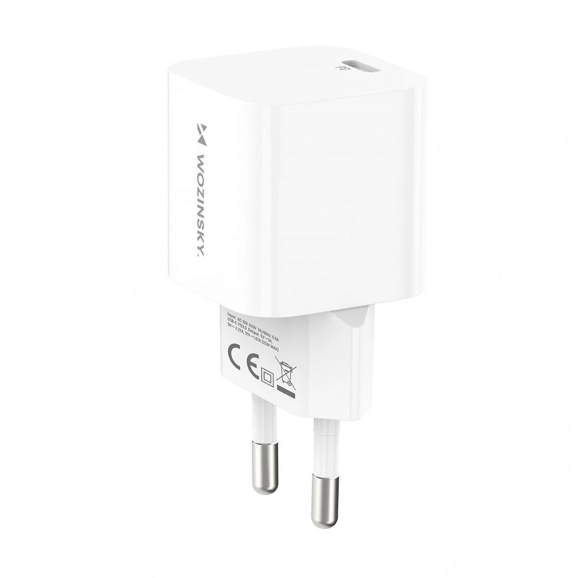 Wozinsky CMWCS USB-C PD 20W wall Įkroviklis - baltas 1 Wozinsky CMWCS USB-C PD 20W wall Įkroviklis - baltas 1