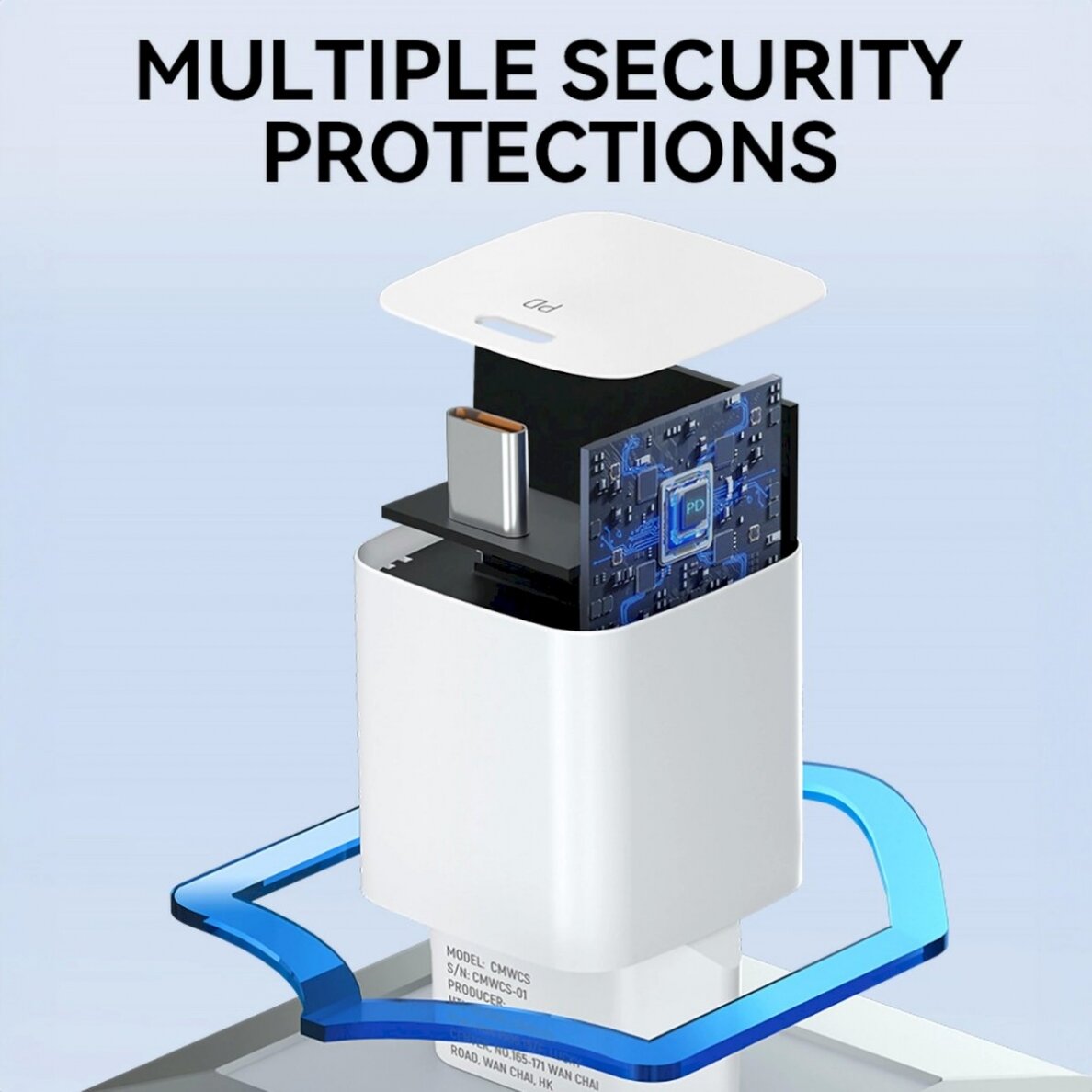 Wozinsky CMWCS USB-C PD 20W wall Įkroviklis - baltas 5 Wozinsky CMWCS USB-C PD 20W wall Įkroviklis - baltas 5