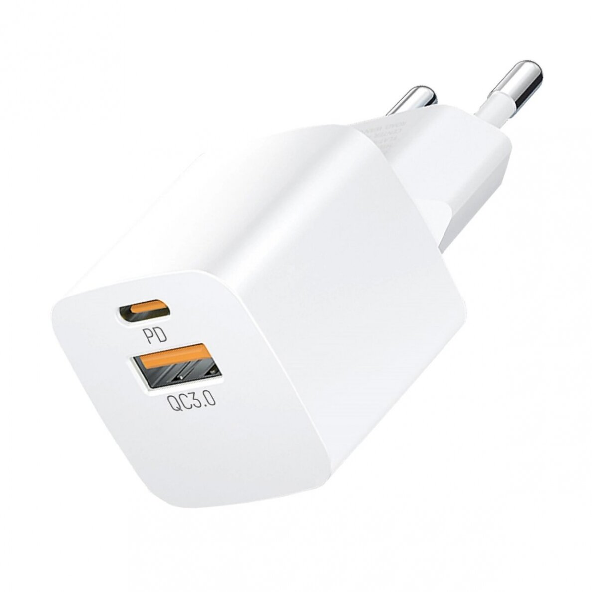 Wozinsky CMWCW 20W USB-C / USB-A wall Įkroviklis - baltas 1 Wozinsky CMWCW 20W USB-C / USB-A wall Įkroviklis - baltas 1