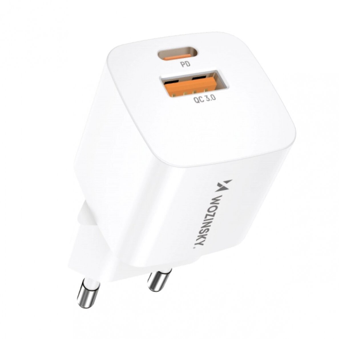 Wozinsky CMWCW 20W USB-C / USB-A wall Įkroviklis - baltas Wozinsky CMWCW 20W USB-C / USB-A wall Įkroviklis - baltas