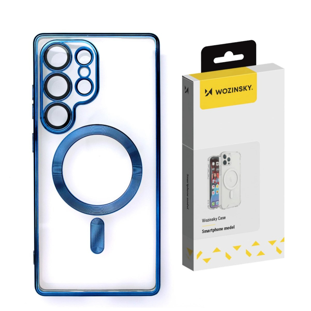 Wozinsky Electroplated dėklas su MagSafe Samsung Galaxy S25+ - mėlynas