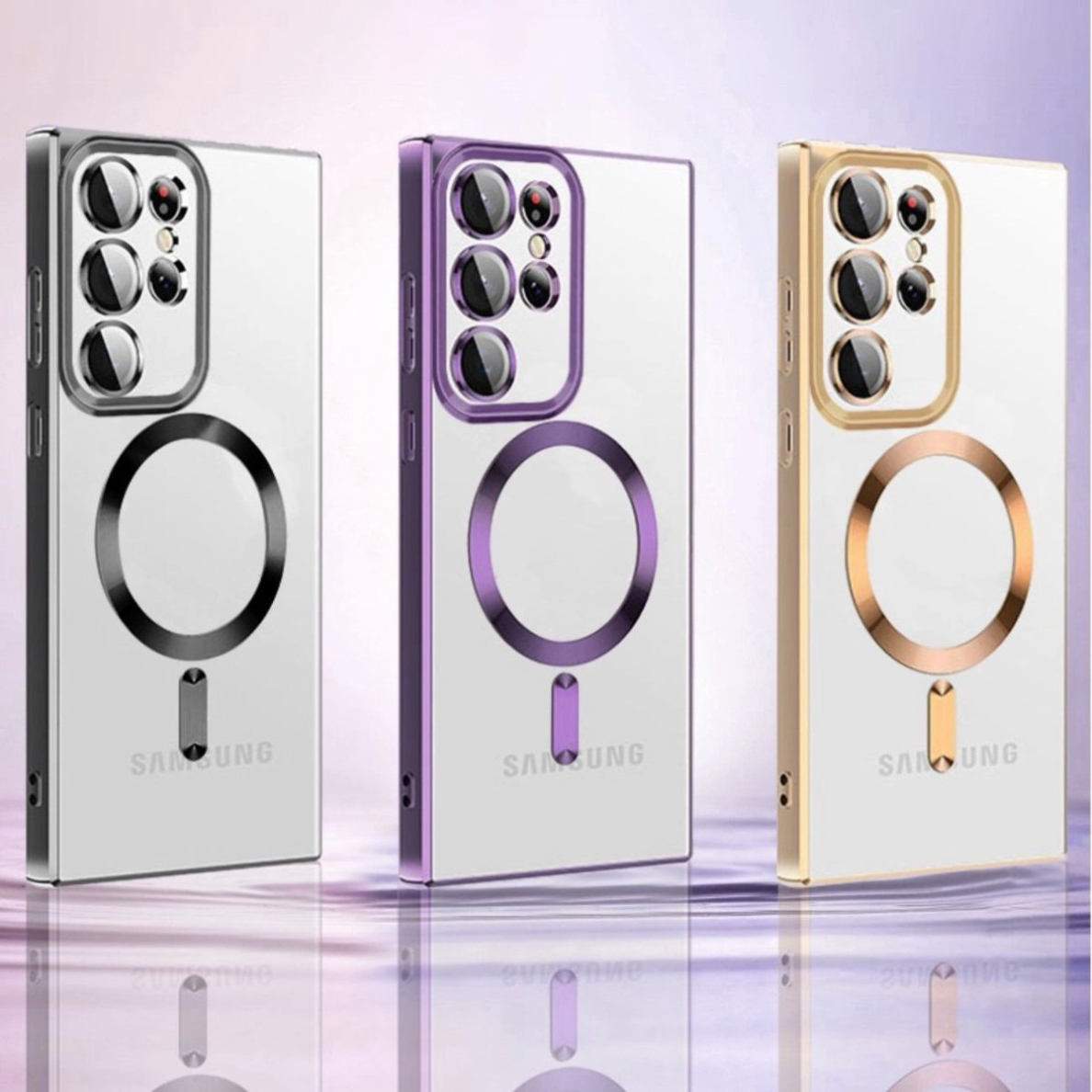 Samsung Galaxy S24 FE Wozinsky Electroplated Magsafe dėklas - mėlynas 9