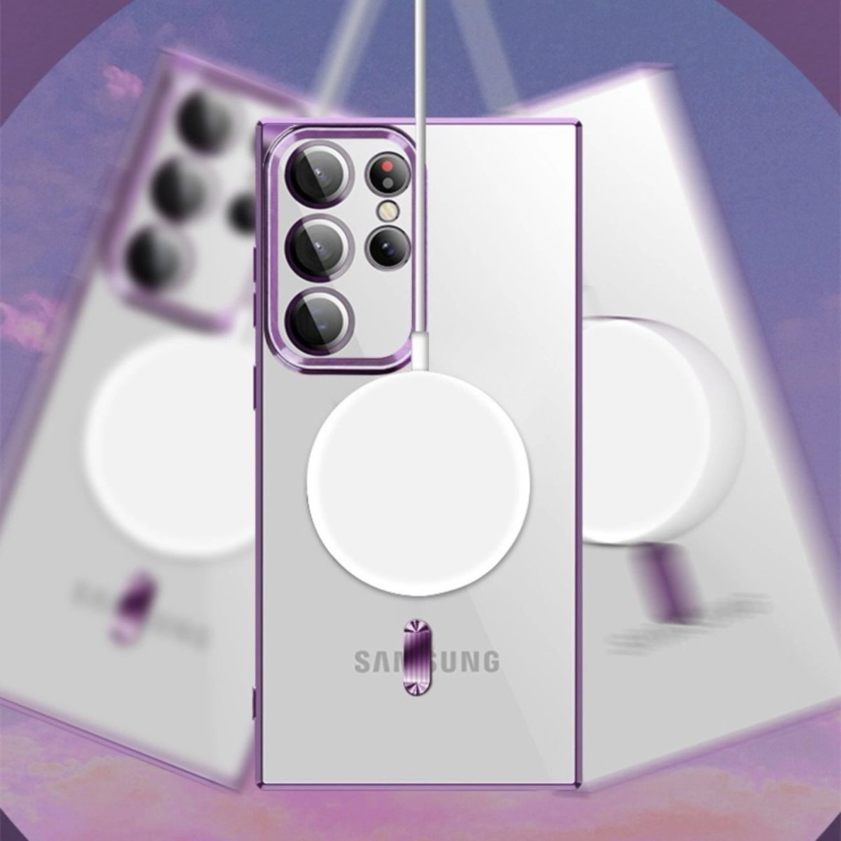 Samsung Galaxy S24 FE Wozinsky Electroplated Magsafe dėklas - rožinis 7