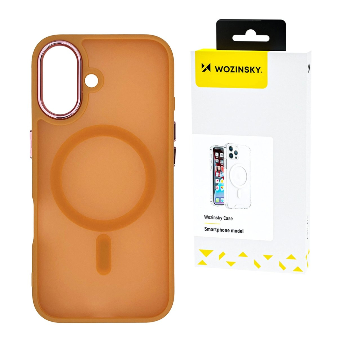 Wozinsky Fashion dėklas su MagSafe Samsung Galaxy S25 Ultra – oranžinis