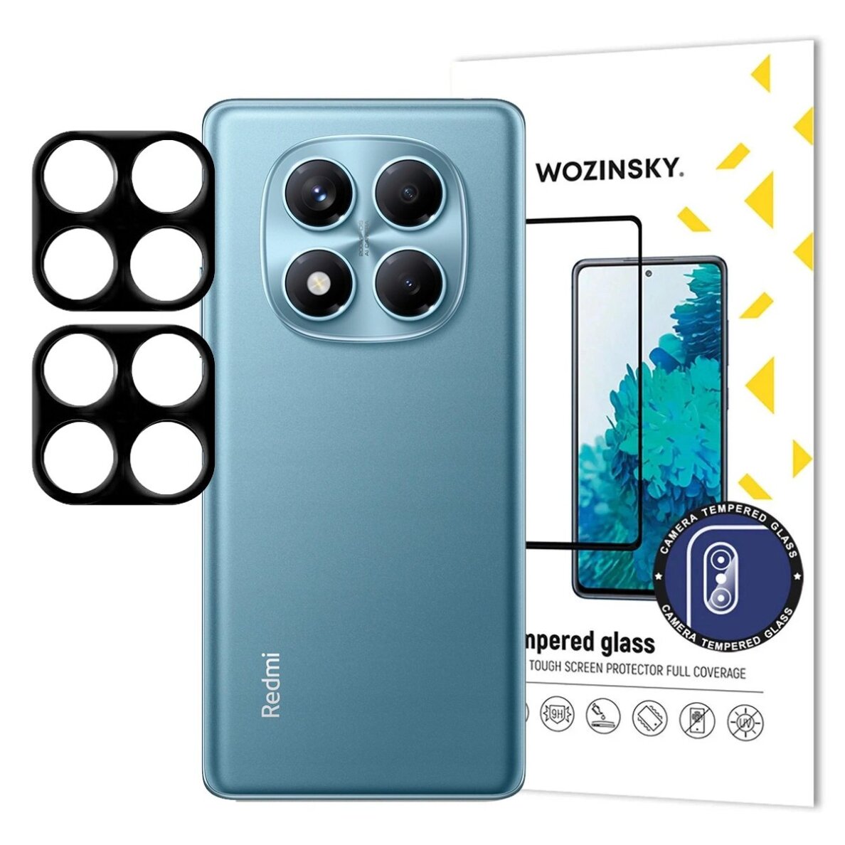 Xiaomi Redmi Note 14 Pro+ Wozinsky pilnas kameros stiklas, 2 vnt. Xiaomi Redmi Note 14 Pro+ Wozinsky pilnas kameros stiklas, 2 vnt.