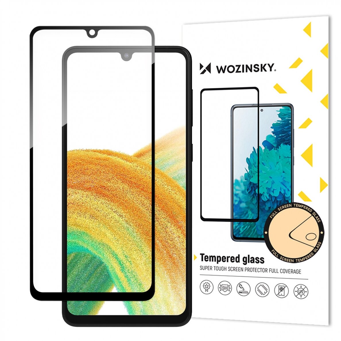 Ekrano apauga Wozinsky Full Glue Tempered Glass Samsung Galaxy A34 5G Juodais kraštais Ekrano apauga Wozinsky Full Glue Tempered Glass Samsung Galaxy A34 5G Juodais kraštais
