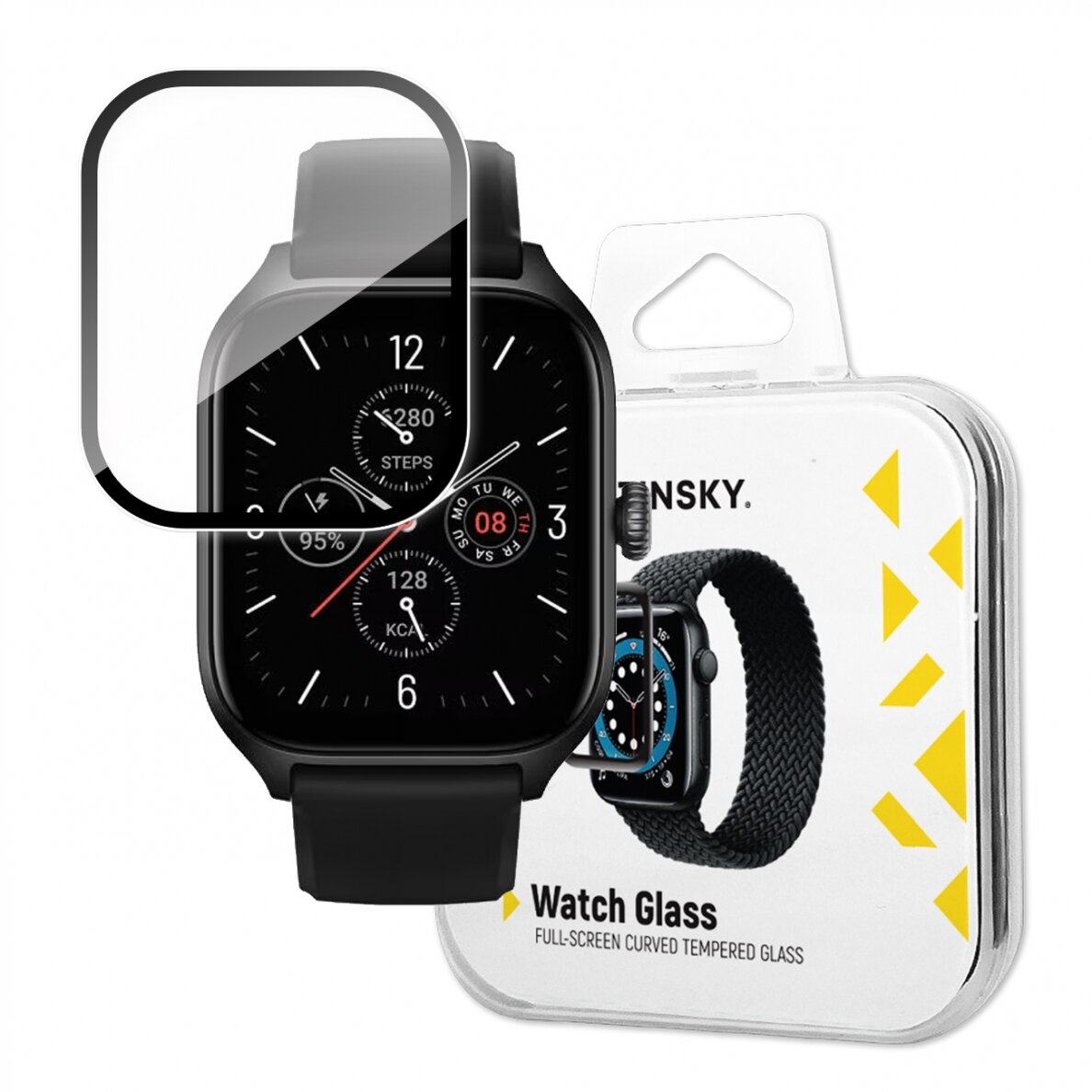 Ekrano apsauga Wozinsky Full Glue Tempered Glass Xiaomi Amazfit GTS 4 Juodais kraštais Ekrano apsauga Wozinsky Full Glue Tempered Glass Xiaomi Amazfit GTS 4 Juodais kraštais
