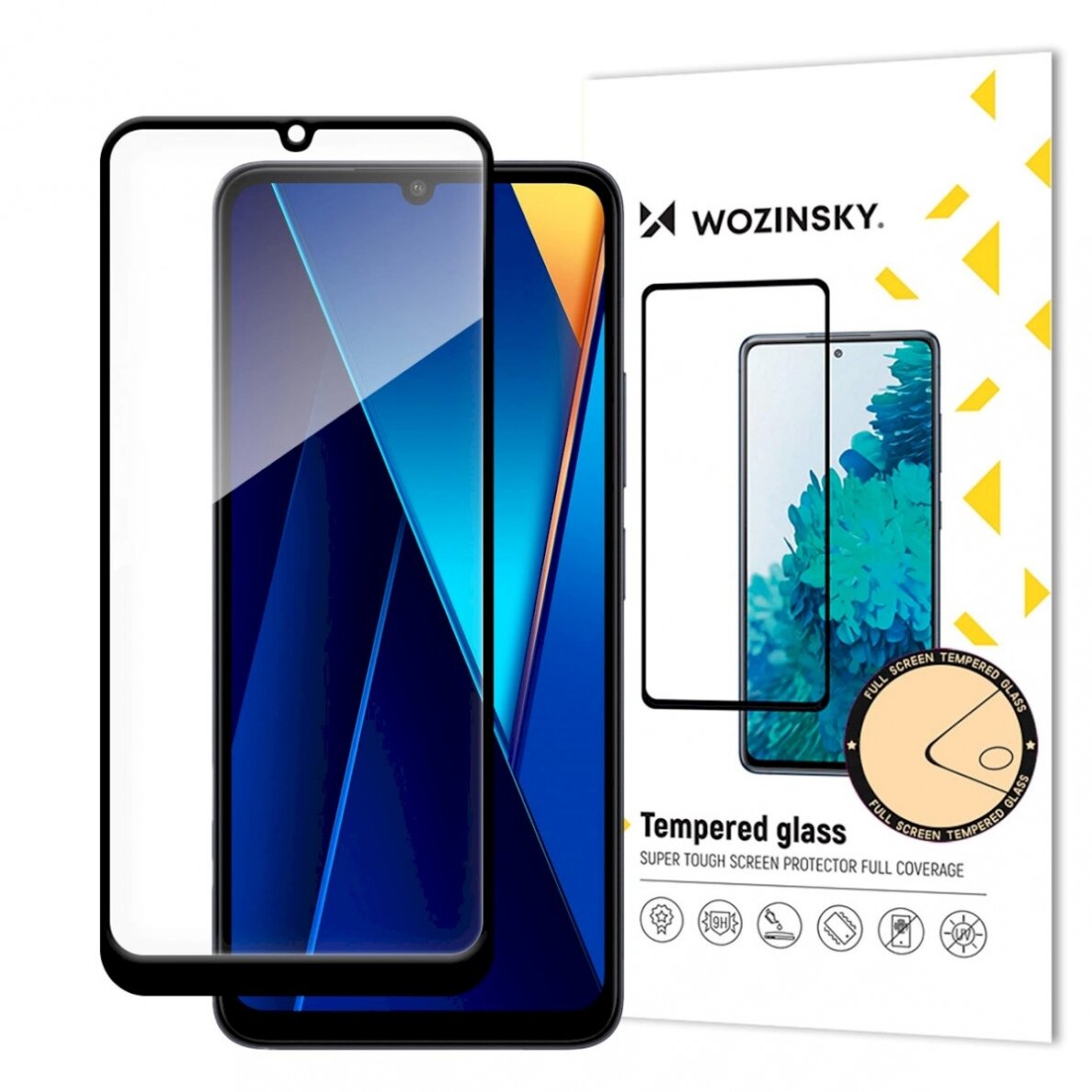 Wozinsky Full Glue Tempered Glass with Black Frame for Xiaomi POCO C65/Redmi 13C Wozinsky Full Glue Tempered Glass with Black Frame for Xiaomi POCO C65/Redmi 13C