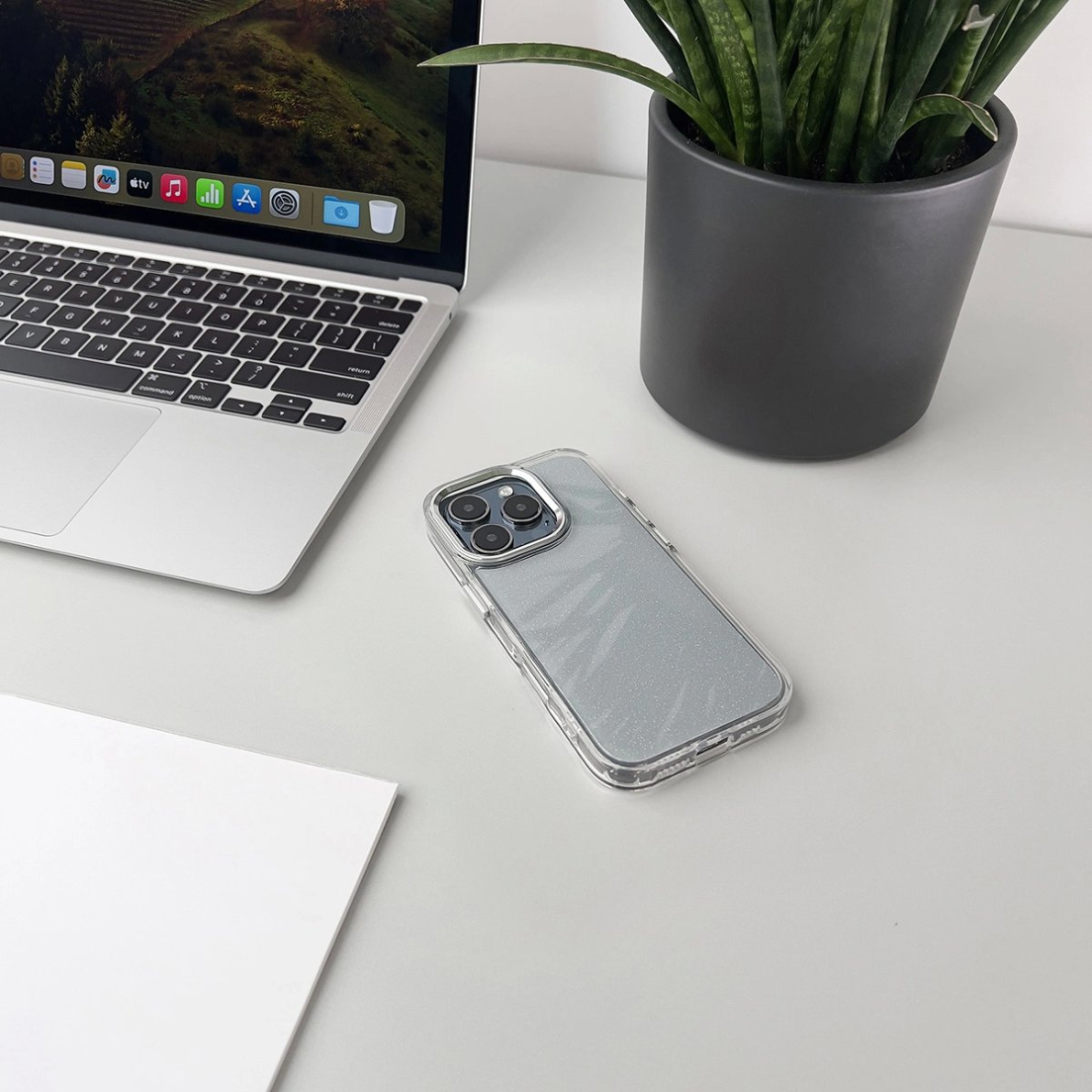 Wozinsky Glitter Dėklas skirtas Samsung Galaxy S25 - Permatomas with Glitter 3 Wozinsky Glitter Dėklas skirtas Samsung Galaxy S25 - Permatomas with Glitter 3