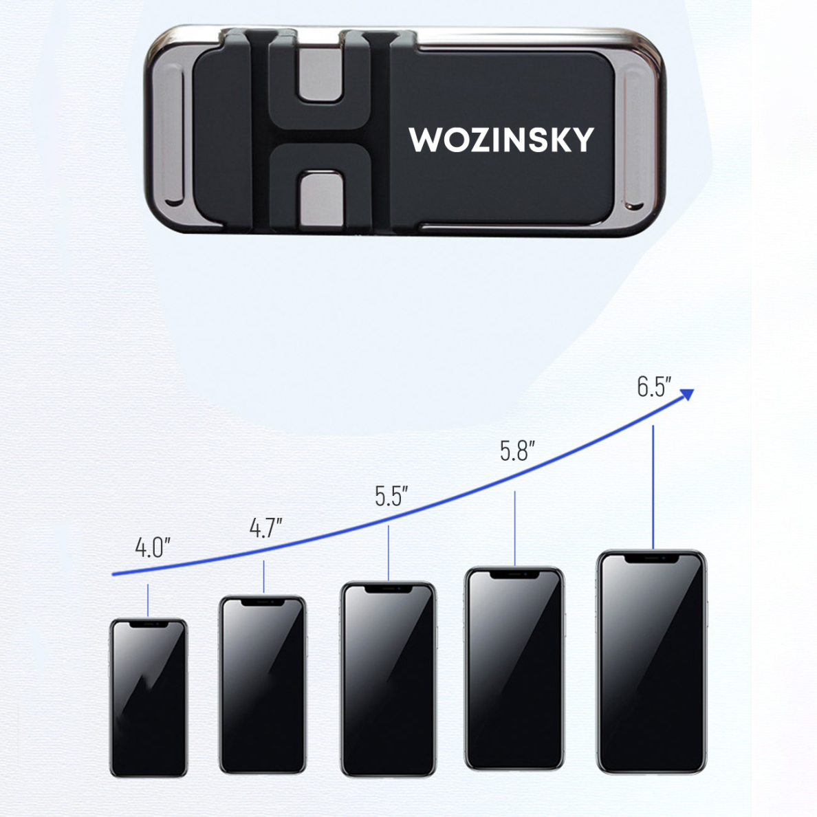 Laikiklis Wozinsky Magnetic Phone Holder with Cable Organizer (WMCDO-B1) 2 Laikiklis Wozinsky Magnetic Phone Holder with Cable Organizer (WMCDO-B1) 2