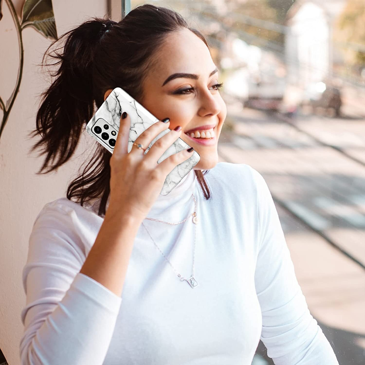 Dėklas Wozinsky Marble TPU Samsung Galaxy A72 4G Baltas 1 Dėklas Wozinsky Marble TPU Samsung Galaxy A72 4G Baltas 1