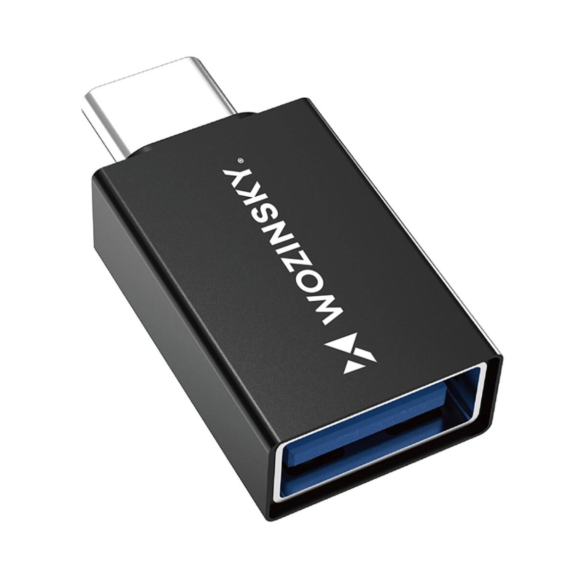 Adapteris Wozinsky W10GY1S USB-C – USB-A 3.2 10Gb/s – juodas 1